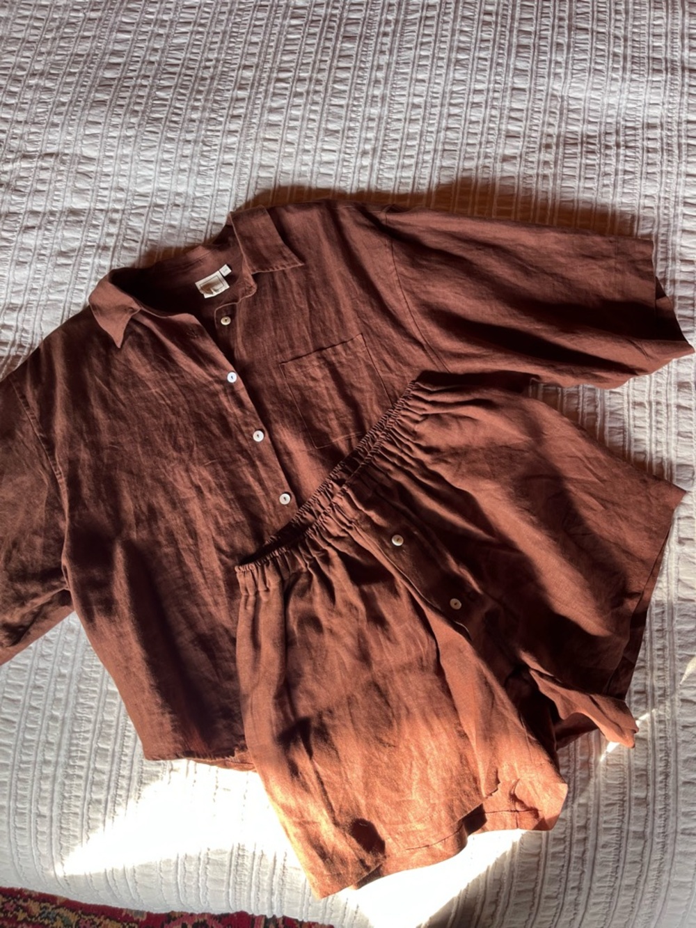 Deiji Studios 03 Set - BROWN - 100% linen (S/M) - Picture 4 of 11